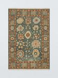 John Lewis Sumak Suzani Hand Knotted Floral Wool Rich Rug, Green