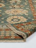 John Lewis Sumak Suzani Hand Knotted Floral Wool Rich Rug, Green