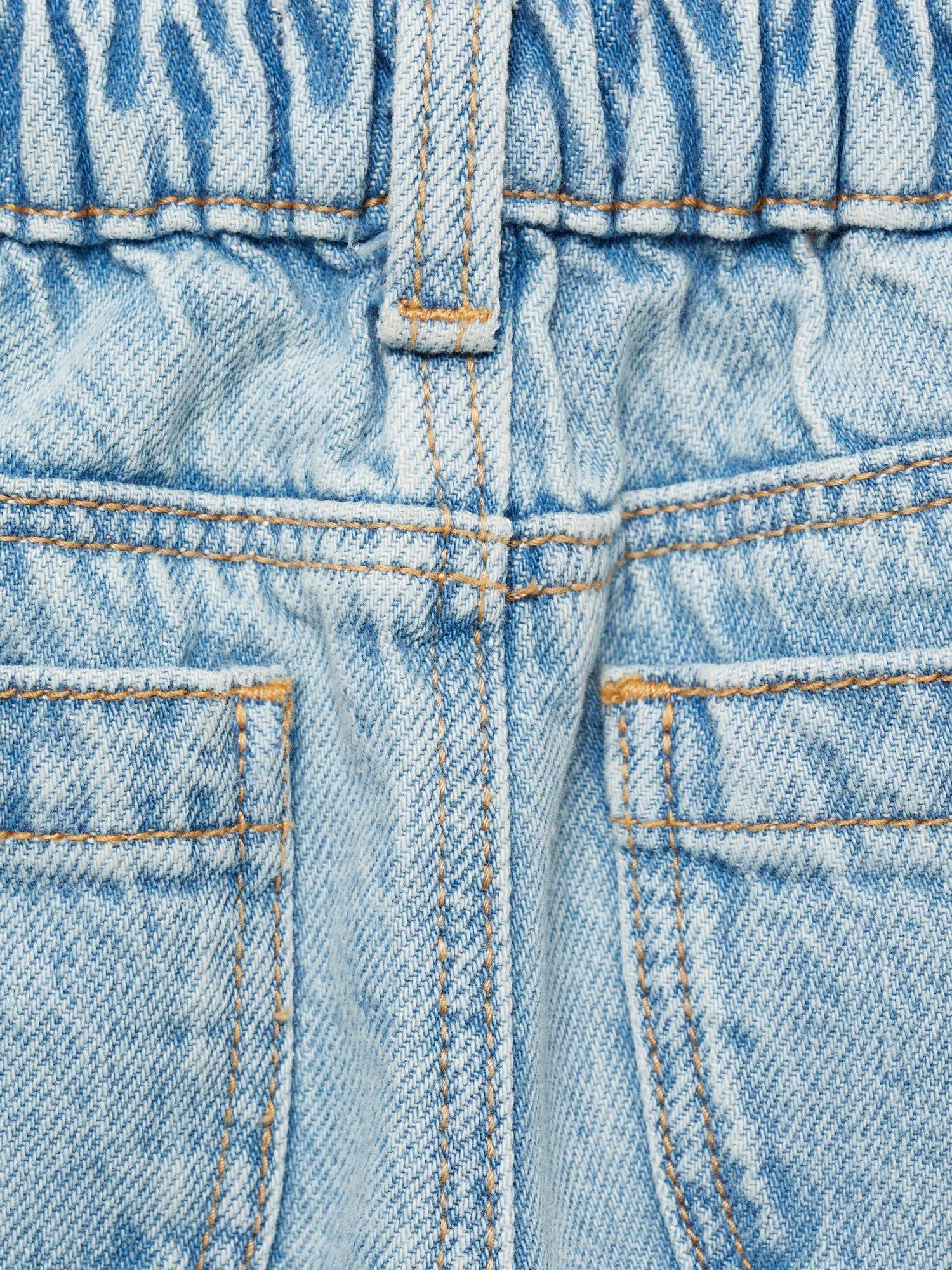 Product image 3 of 4, which shows Mango Kids' Culotte Jeans, Blue, 18-24 months