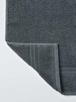 John Lewis Turkish Cotton Towels - view 2, Dark Steel