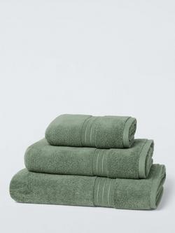 John Lewis Turkish Cotton Towels, Myrtle Green