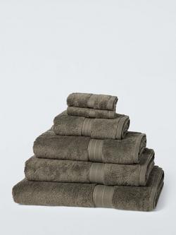 John Lewis Ultimate Hotel Cotton Towels, Dark Khaki