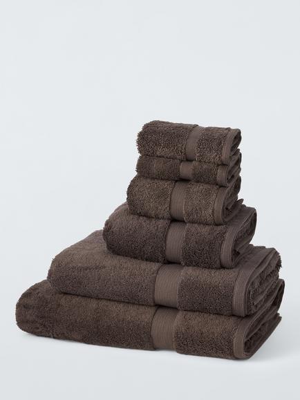 John Lewis Egyptian Cotton Towels, Cocoa