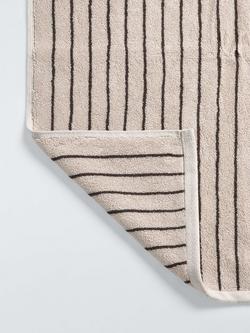 John Lewis Egyptian Cotton Stripe Towels - view 2, Cocoa