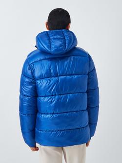 John Lewis Ripstop Hooded Puffer Jacket - view 2, Bright Blue