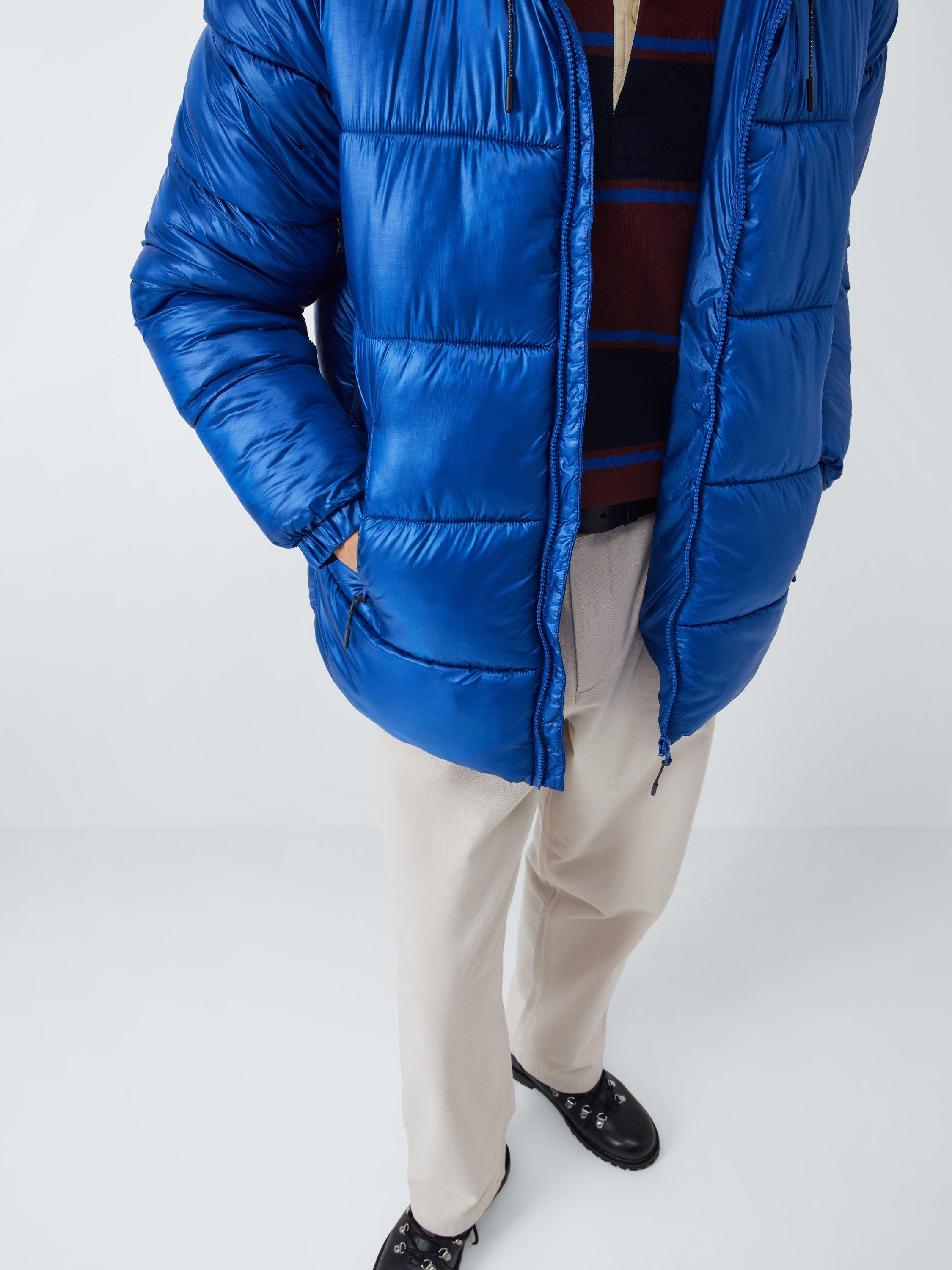 Product image 5 of 5, which shows John Lewis Ripstop Hooded Puffer Jacket, Bright Blue, S