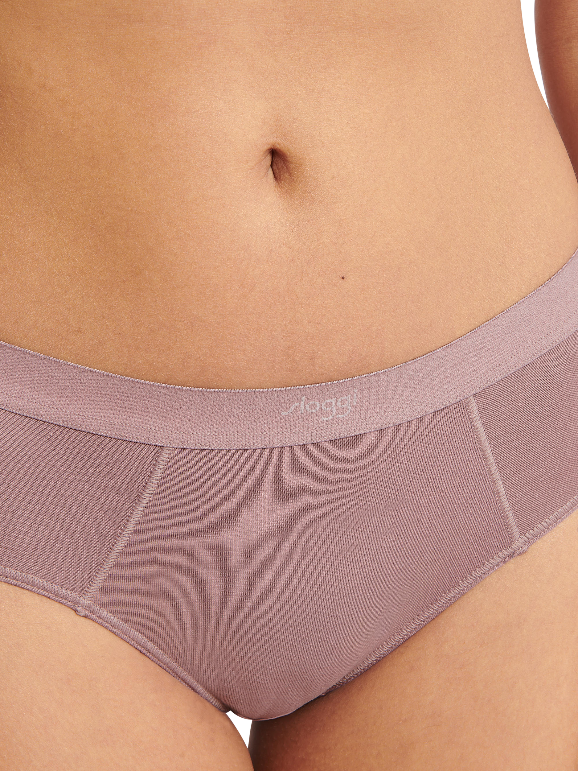 Product image 3 of 7, which shows sloggi EVER Ease Hipster Knickers, Foggy Mauve, L