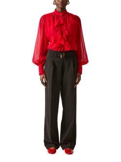 James Lakeland Buckle Waist Trousers, Black