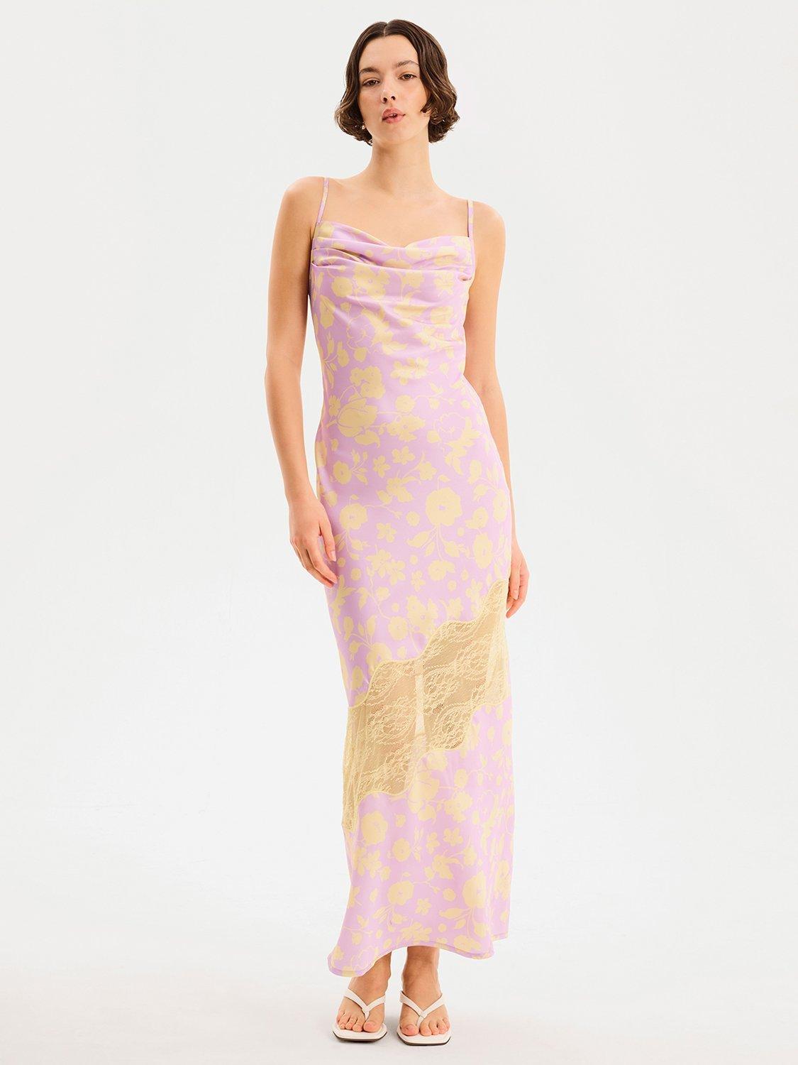 Product image 1 of 5, which shows OMNES Amber Dress, Lilac, 4