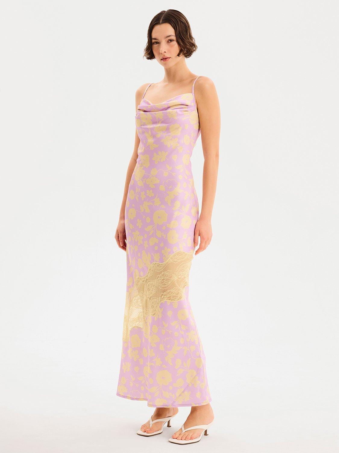 Product image 2 of 5, which shows OMNES Amber Dress, Lilac, 4