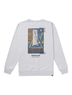 DENHAM Boro Cotton Sweatshirt, Light Grey - view 2, Light Grey