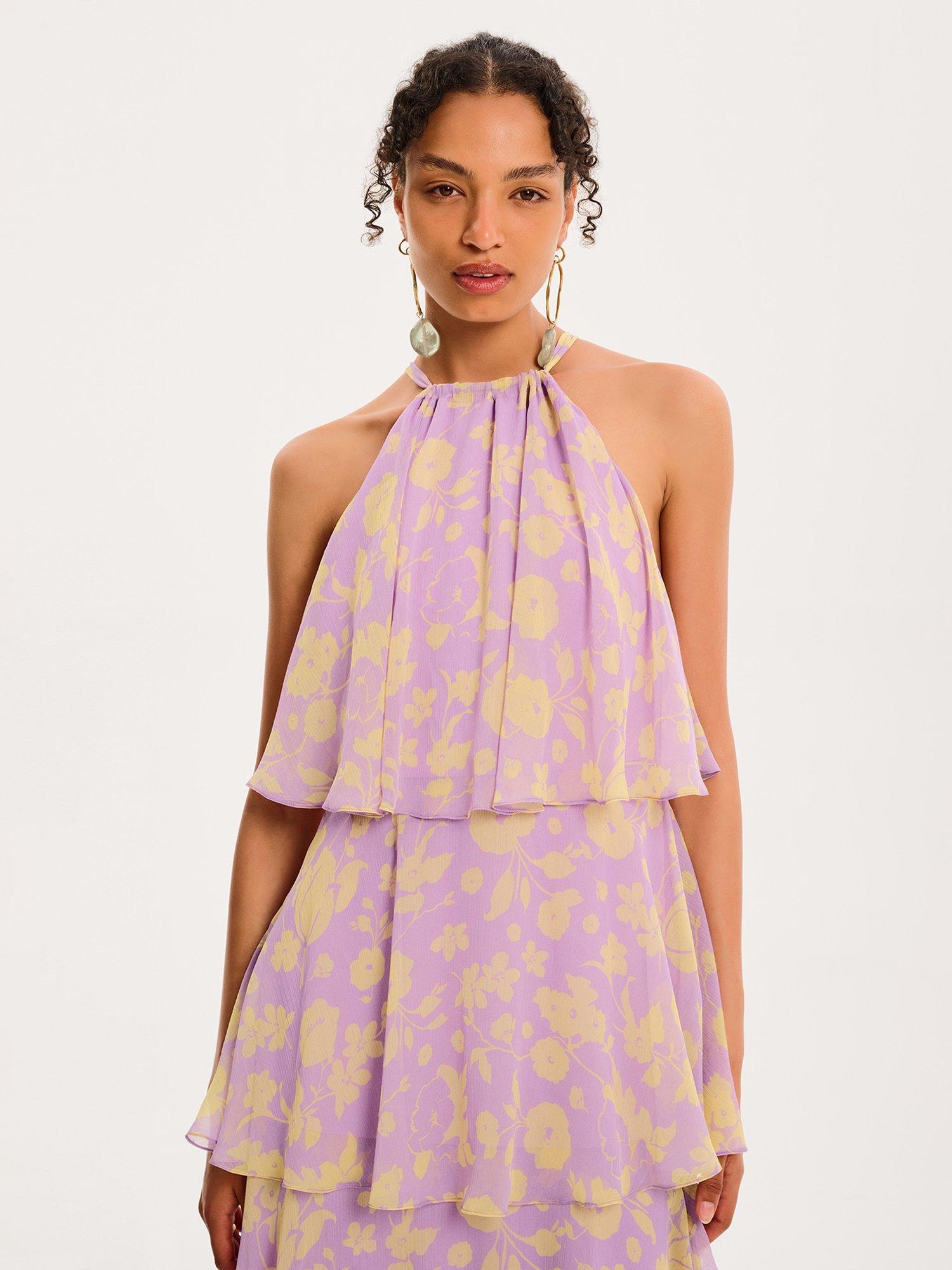 Product image 4 of 5, which shows OMNES Cleo Dress, Lilac, 4