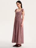 OMNES Dixie Gingham Dress, Pink