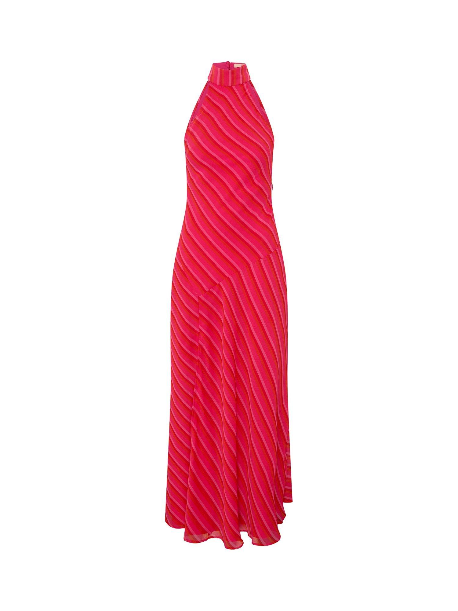 Product image 5 of 5, which shows OMNES Elsie Stripe Maxi Dress, Pink, 4