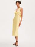 OMNES Maizie Lace Trim Slip Dress, Yellow