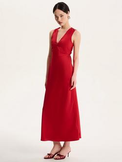 OMNES Nova Tie Back Dress - view 2, Red