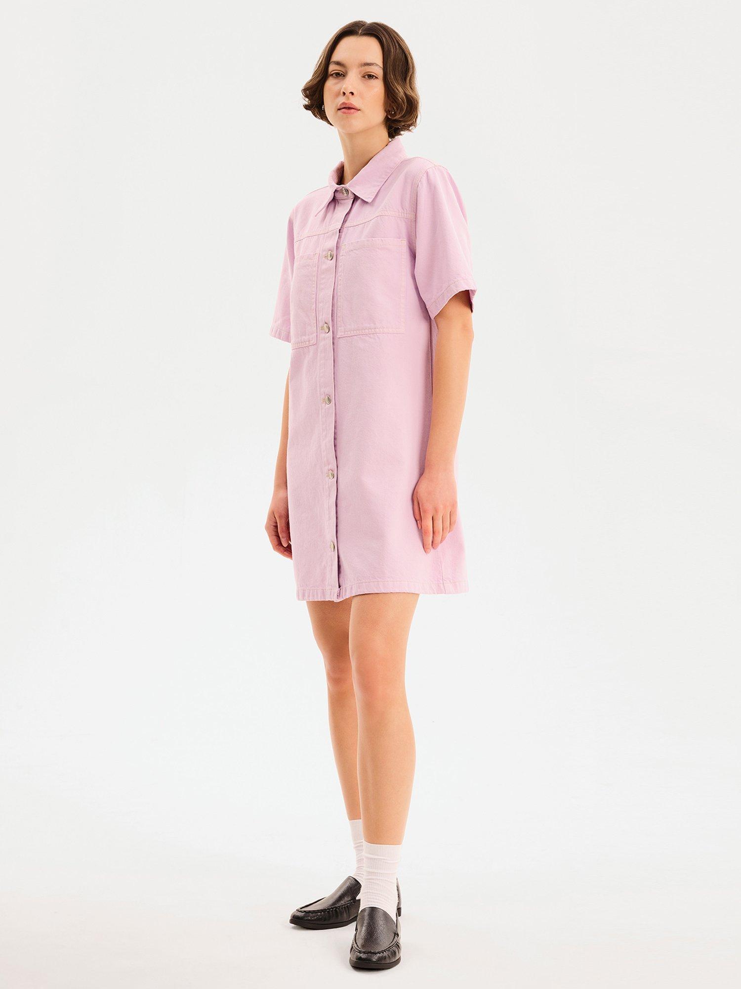 Product image 2 of 5, which shows OMNES Olivia Dress, Lilac, 6