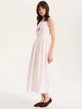 OMNES Rosabella Rose Embroidered Lace Panel Cotton Apron Dress