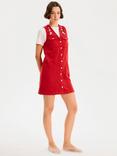 OMNES Talula Embroidered Floral Dress, Red