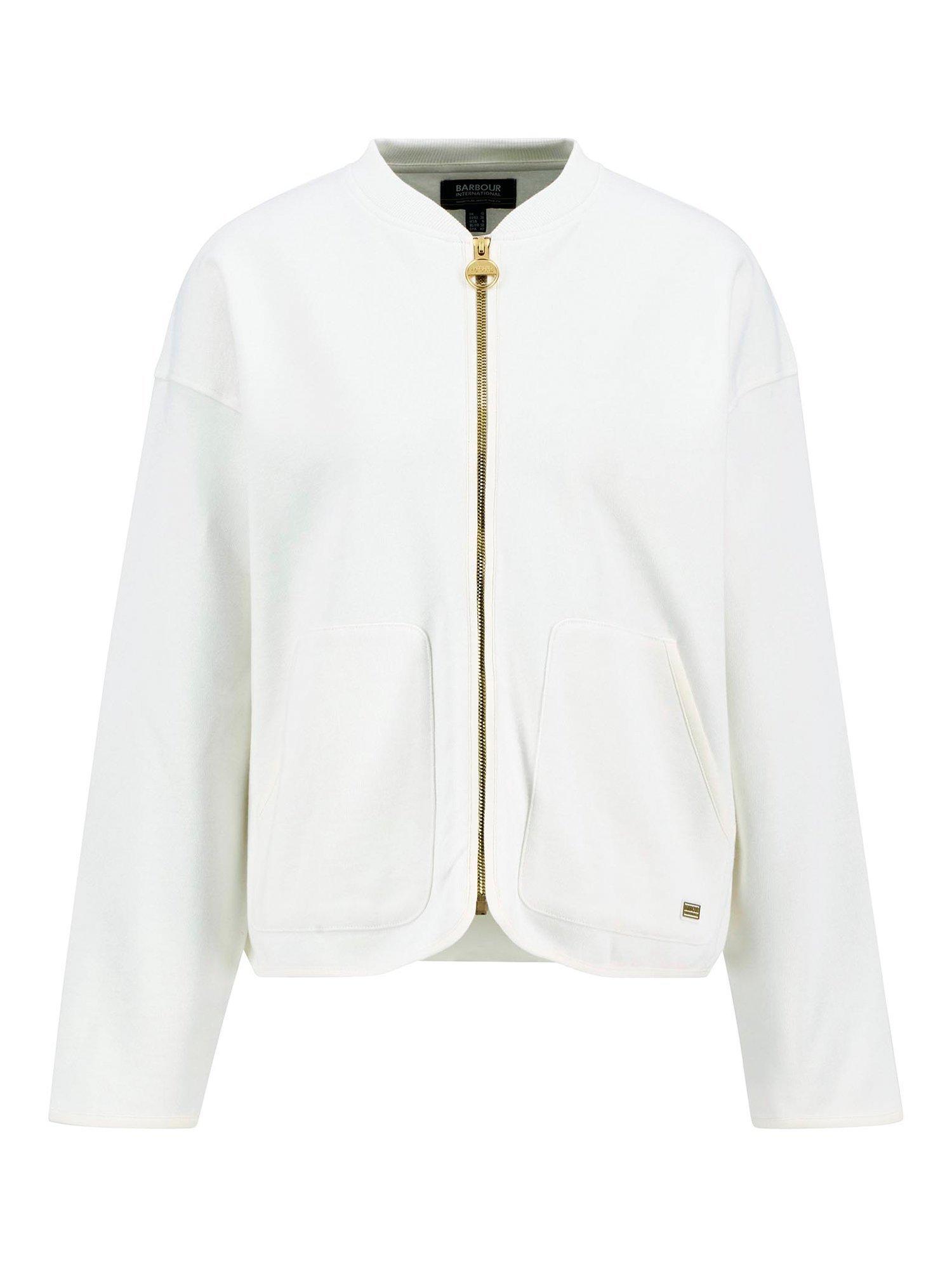 Product image 4 of 6, which shows Barbour International Clara Bomber Jacket, Neutral, 8