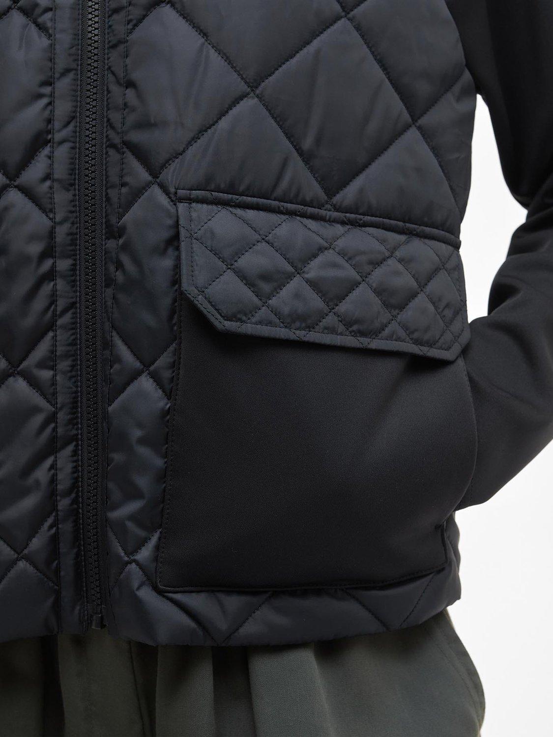 Product image 7 of 7, which shows Barbour International Ebony Quilted Sweatshirt, Black, 8