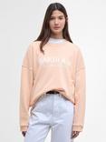 Barbour International Cali Logo Sweatshirt, Peach Parfait