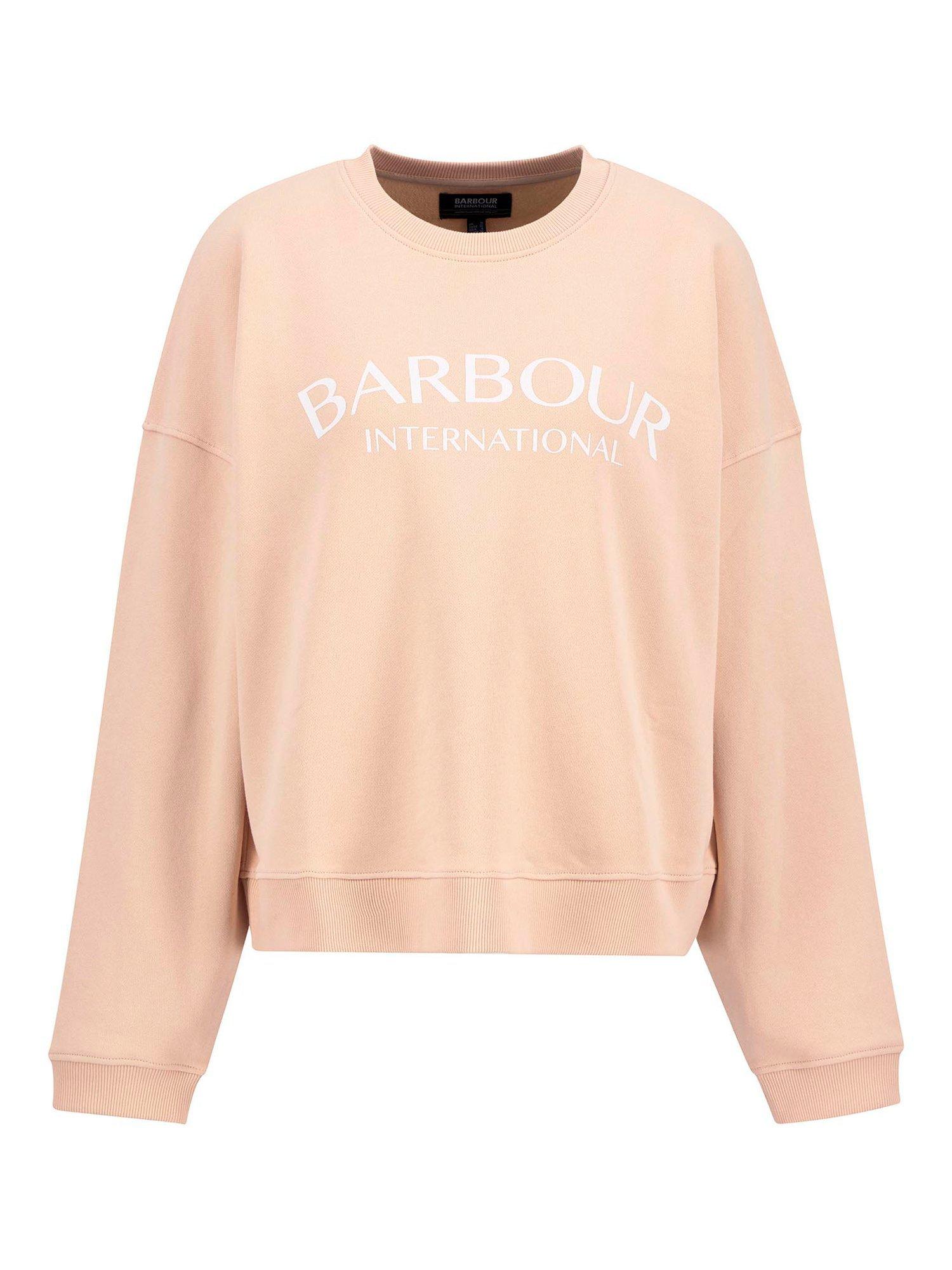 Product image 4 of 7, which shows Barbour International Cali Logo Sweatshirt, Peach Parfait, 8