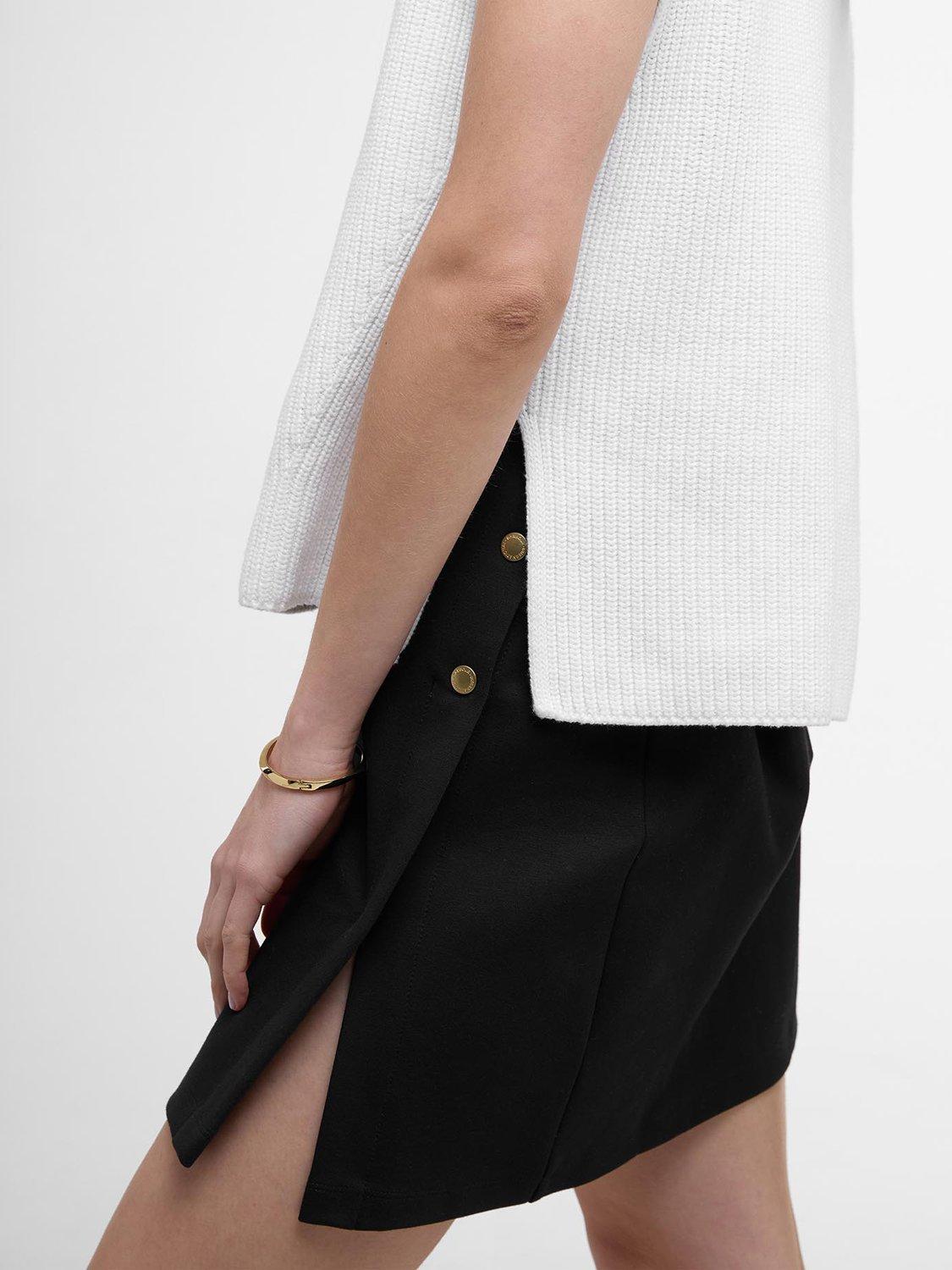 Product image 6 of 7, which shows Barbour International Clara Sleeveless Jumper, White, 8