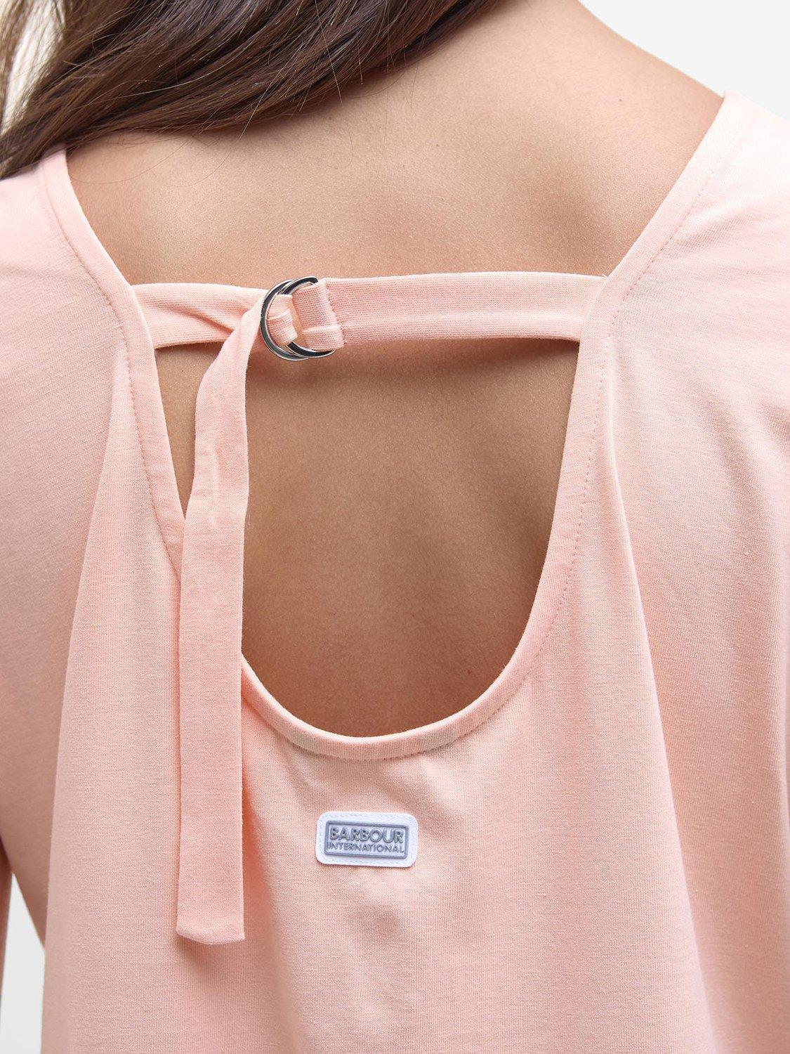 Product image 7 of 7, which shows Barbour International Natalia Maxi Dress, Peach Parfait, 8