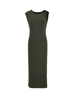 Barbour International Felicity Sleeveless Midi Dress, Envy - view 2, Envy