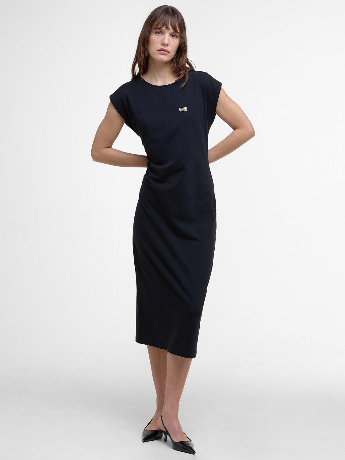 Product image 3 of 6, which shows Barbour International Natalia Maxi Dress, Black, 8