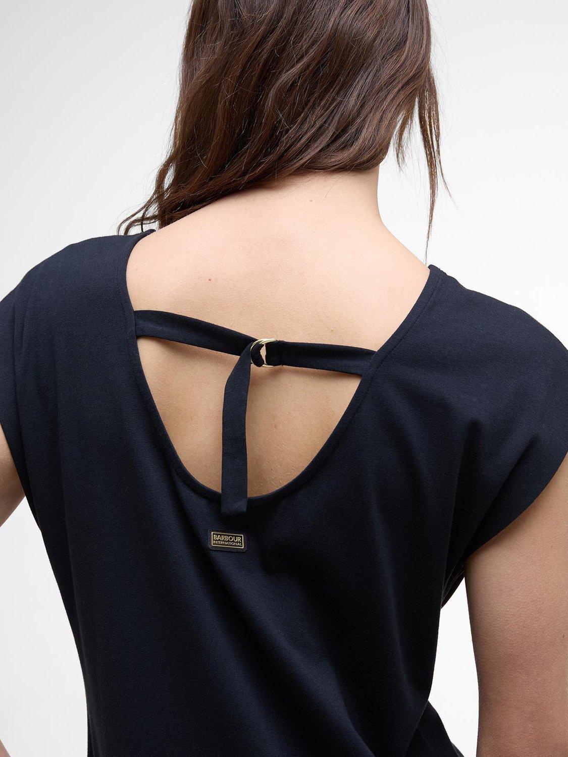Product image 6 of 6, which shows Barbour International Natalia Maxi Dress, Black, 8