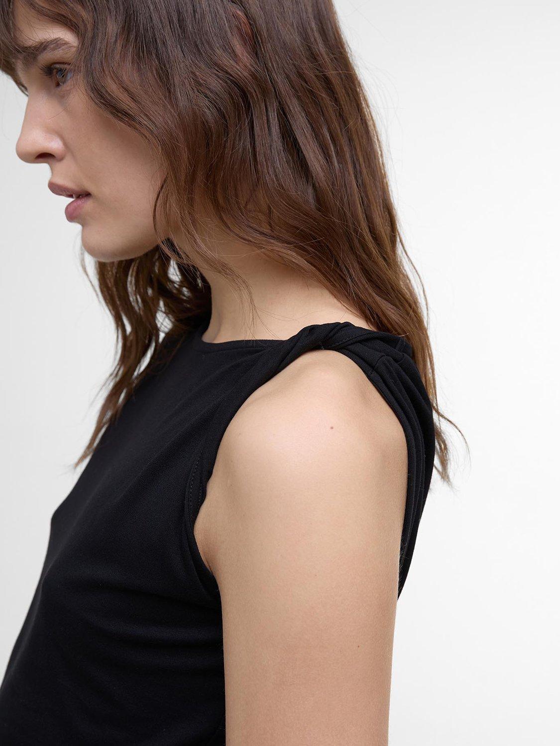 Product image 5 of 6, which shows Barbour International Felicity Tank Top, Black, 8