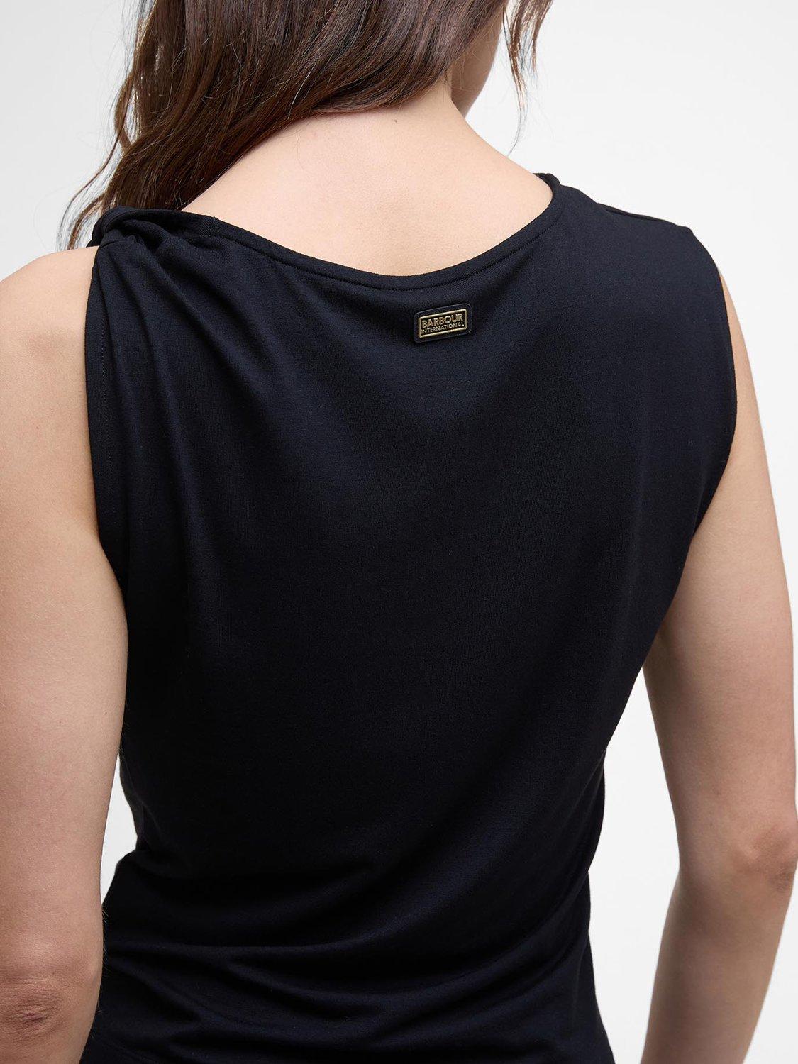 Product image 6 of 6, which shows Barbour International Felicity Tank Top, Black, 8