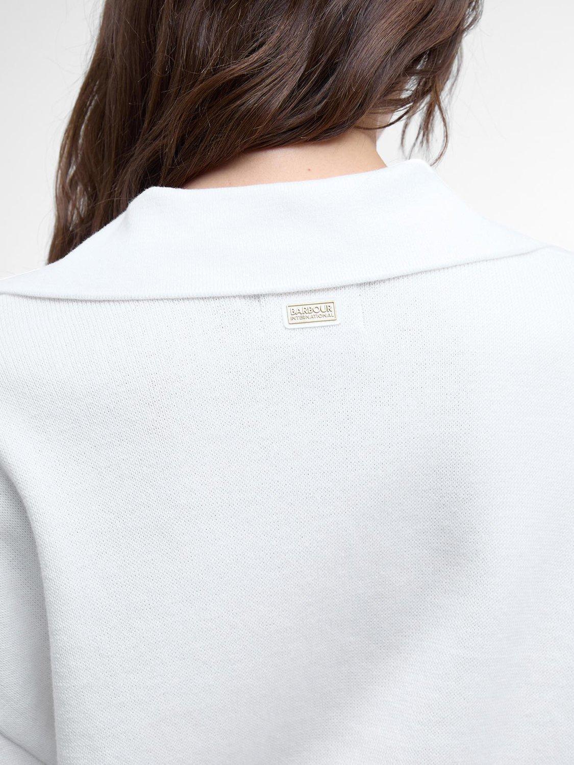 Product image 6 of 6, which shows Barbour International Natalia Knit T-Shirt, Cloud, 8