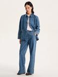 OMNES Portland Embroidered Pocket Jeans, Mid Wash