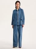 OMNES Portland Embroidered Pocket Jeans, Mid Wash