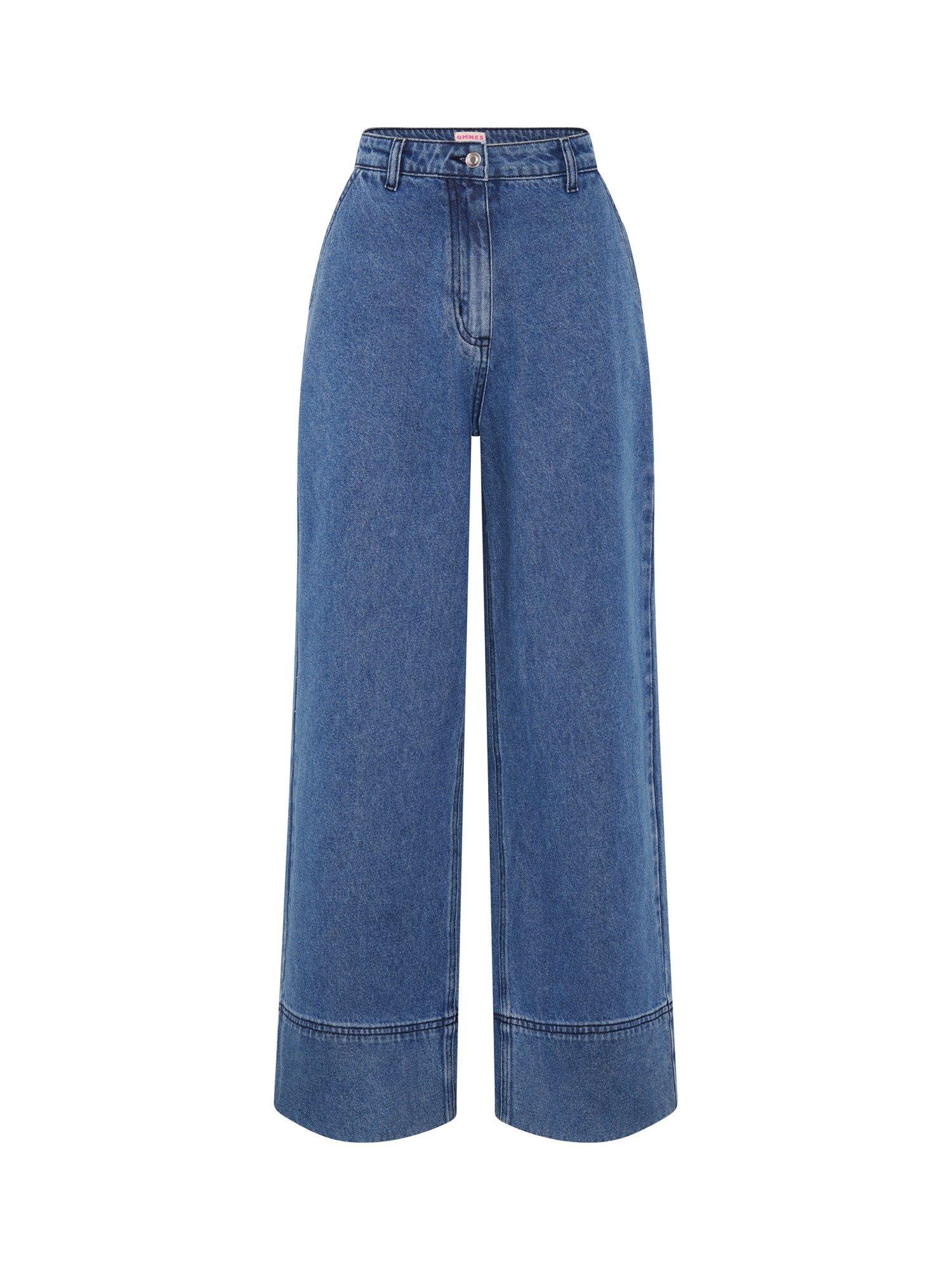 Product image 5 of 5, which shows OMNES Portland Embroidered Pocket Jeans, Mid Wash, 6