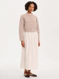 OMNES August Round Neck Cardigan, Oatmeal