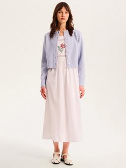 OMNES August Long Sleeve Cardigan, Light Blue