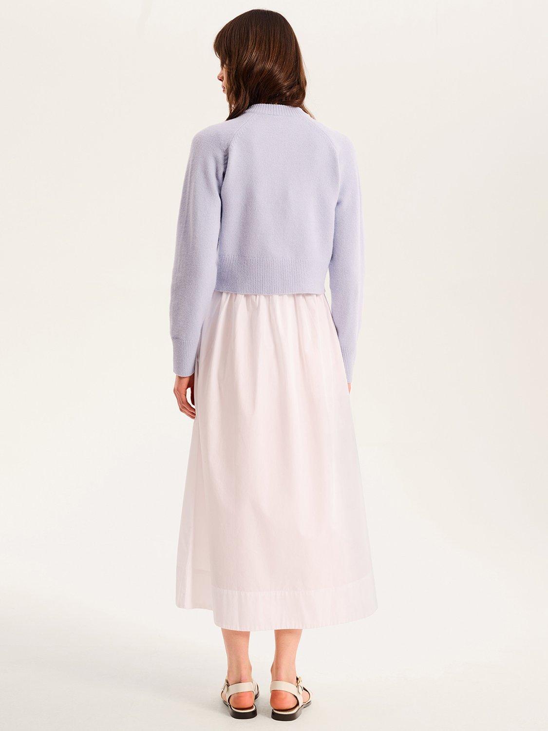 Product image 3 of 5, which shows OMNES August Long Sleeve Cardigan, Light Blue, XS