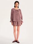OMNES Joshua Gingham Shorts, Pink
