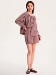 OMNES Joshua Gingham Shorts, Pink