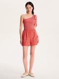 OMNES Joshua Gingham Floral Shorts, Red