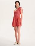 OMNES Joshua Gingham Floral Shorts, Red