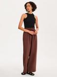 OMNES Rommy Wide Leg Trousers, Chocolate