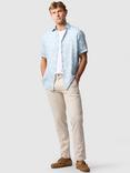 Rodd & Gunn Belleknowes Linen Regular Fit Floral Shirt, Mist