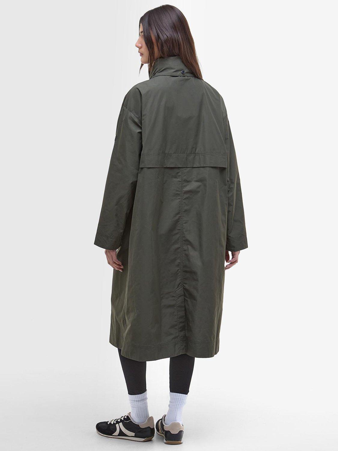 Product image 2 of 9, which shows Barbour International Roxanna Showerproof Hooded Jacket, Envy, 8