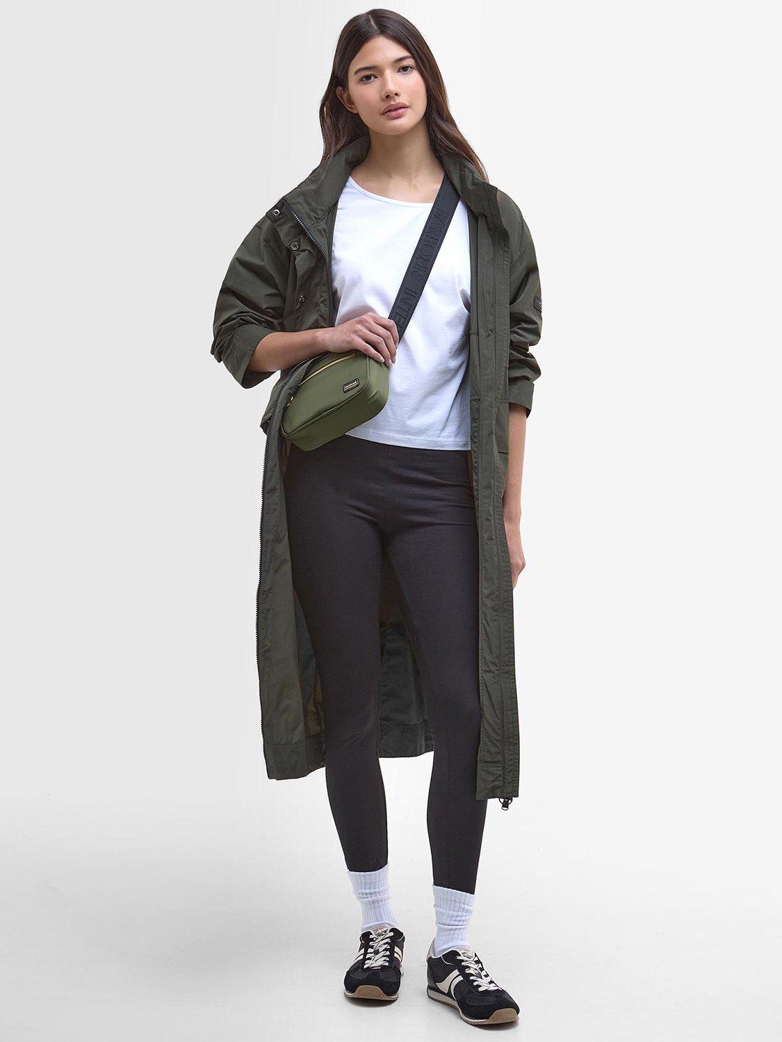 Product image 3 of 9, which shows Barbour International Roxanna Showerproof Hooded Jacket, Envy, 8