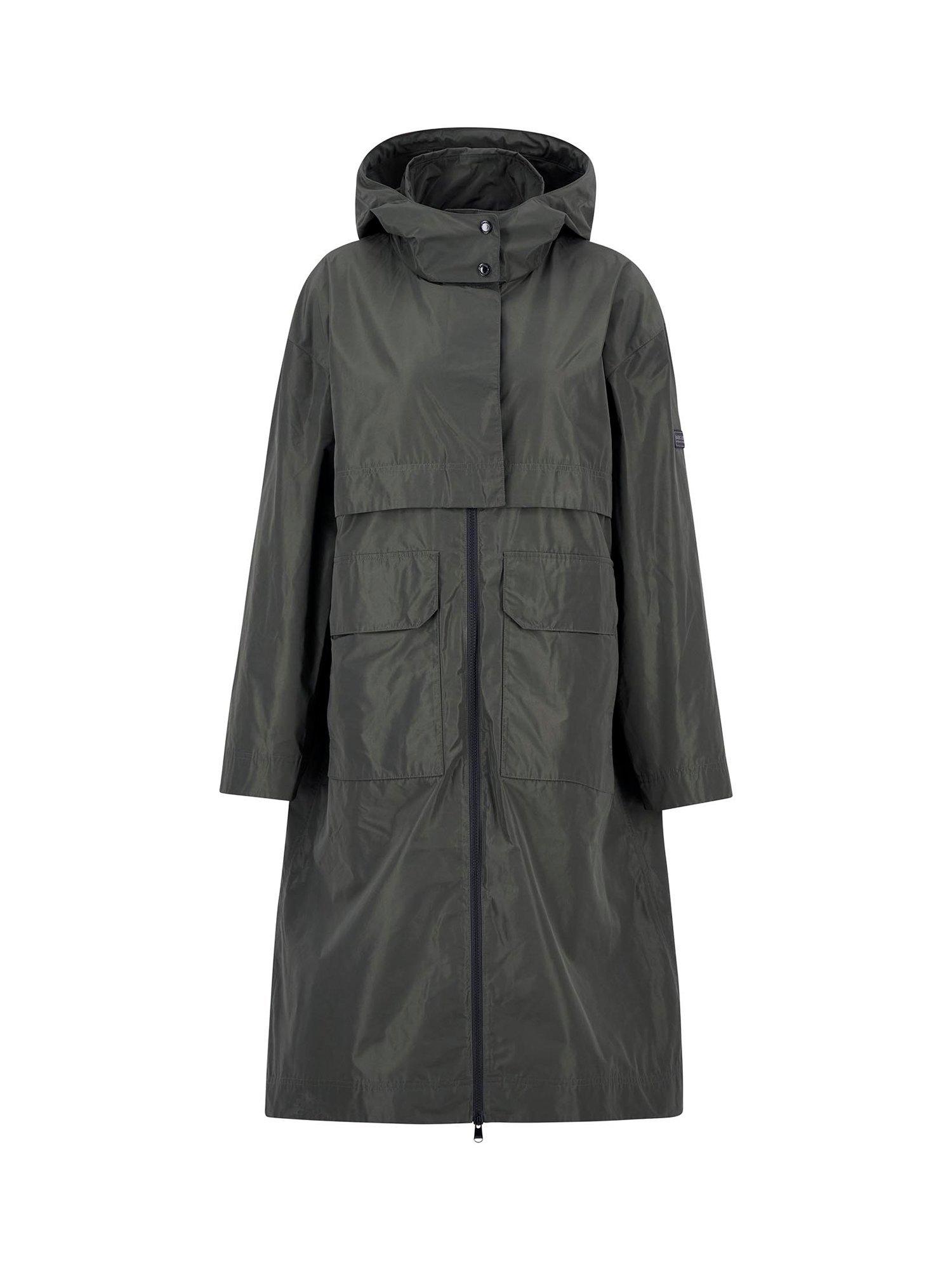 Product image 4 of 9, which shows Barbour International Roxanna Showerproof Hooded Jacket, Envy, 8